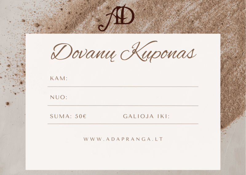 „AD Apranga“ dovanų kuponas 50 €