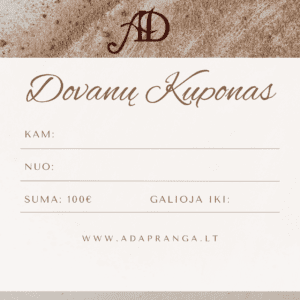 „AD Apranga“ dovanų kuponas 100 €.